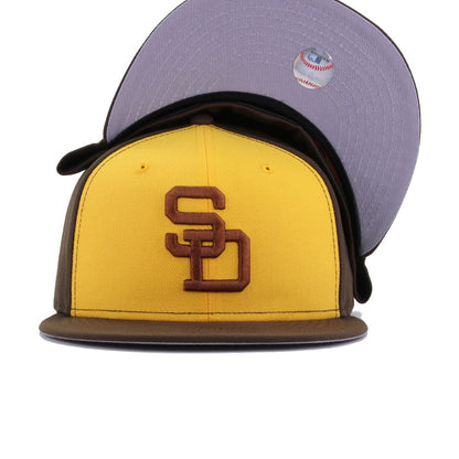 San Diego Padres A Gold Walnut 1972 New Era 59Fifty Fitted