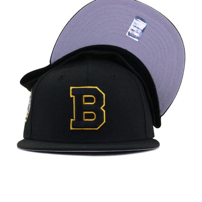 Boston Bruins Black 50th Anniversary New Era 59Fifty Fitted