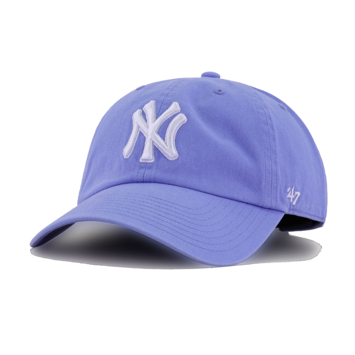 New York Yankees Lavender 47 Brand Clean Up Dad Hat