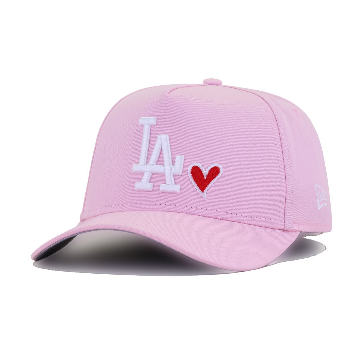 Los Angeles Dodgers Pink HEART New Era 9Forty A-Frame Snapback