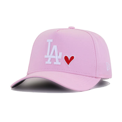 Los Angeles Dodgers Pink HEART New Era 9Forty A-Frame Snapback