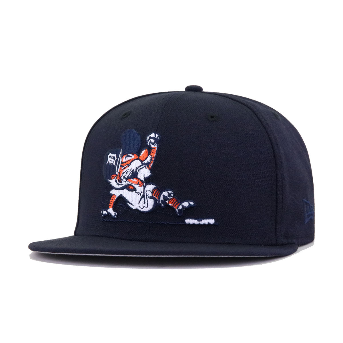 Detroit Tigers Navy SLIPPERY KITTY New Era 59Fifty Fitted