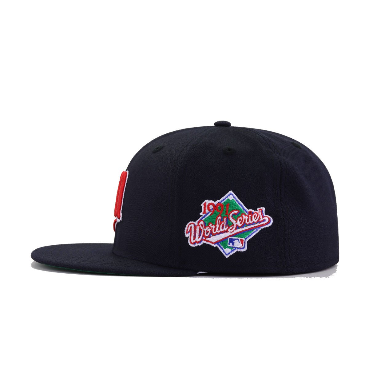 Minnesota Twins Navy 1991 World Series Cooperstown Green Bottom New Era 59Fifty Fitted
