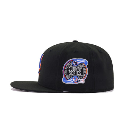 New York Mets Black Subway Series Cooperstown New Era 59Fifty Fitted