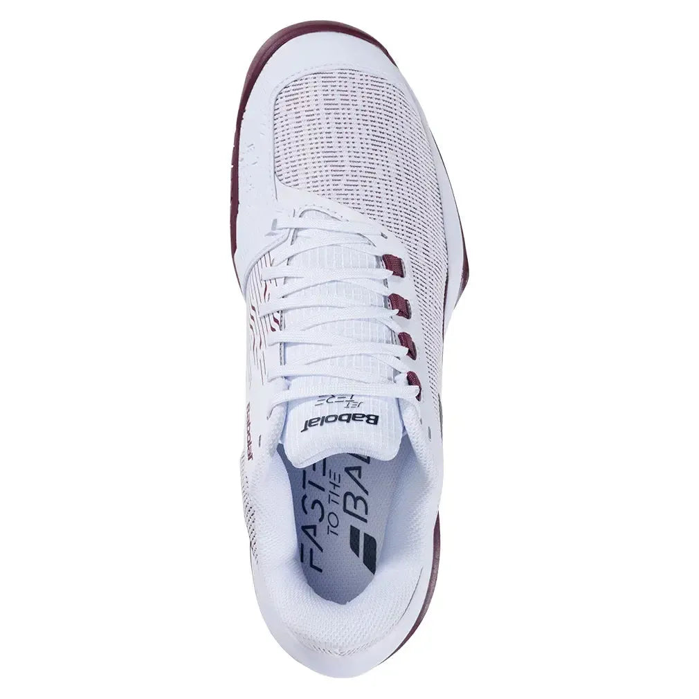Mens Jet Tere 2 All Court Tennis Shoes White and Port Royale