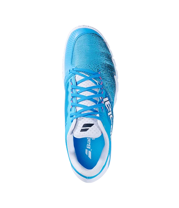 Padel Shoes Babolat Jet Premura 2 Cyan Blue/White 2025 J. Lebrón