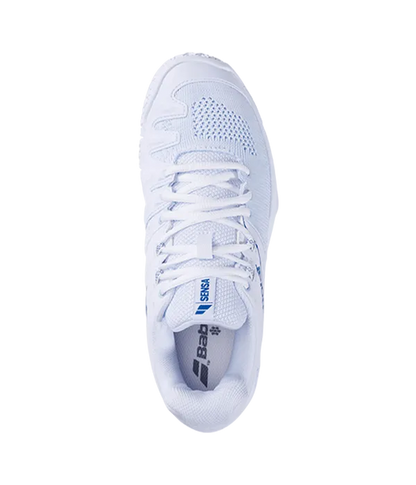 Padel Shoes Babolat Sensa Mujer White/Cool Blue 2025