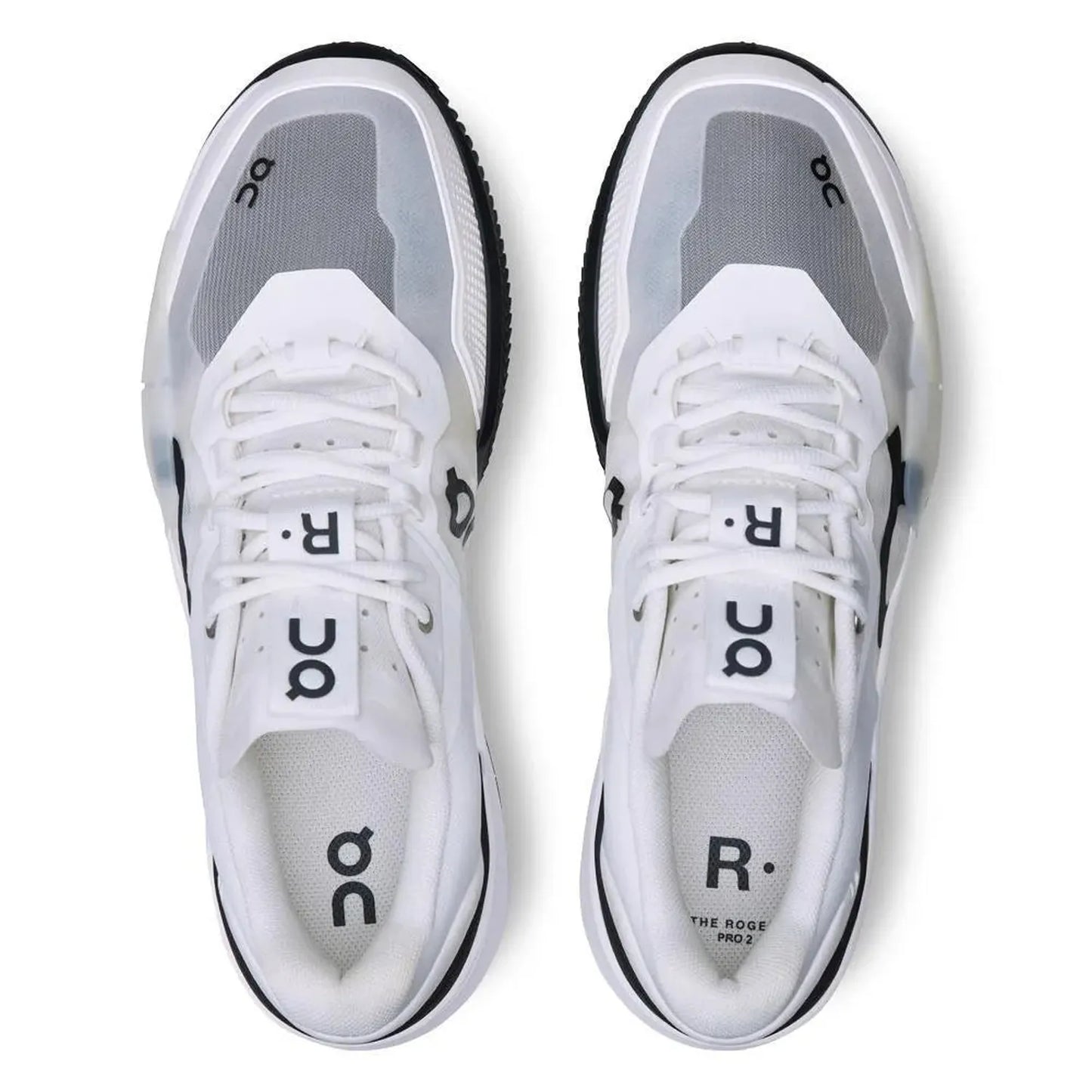 Men's The Roger Pro 2 Clay Tennis Shoes White and Black