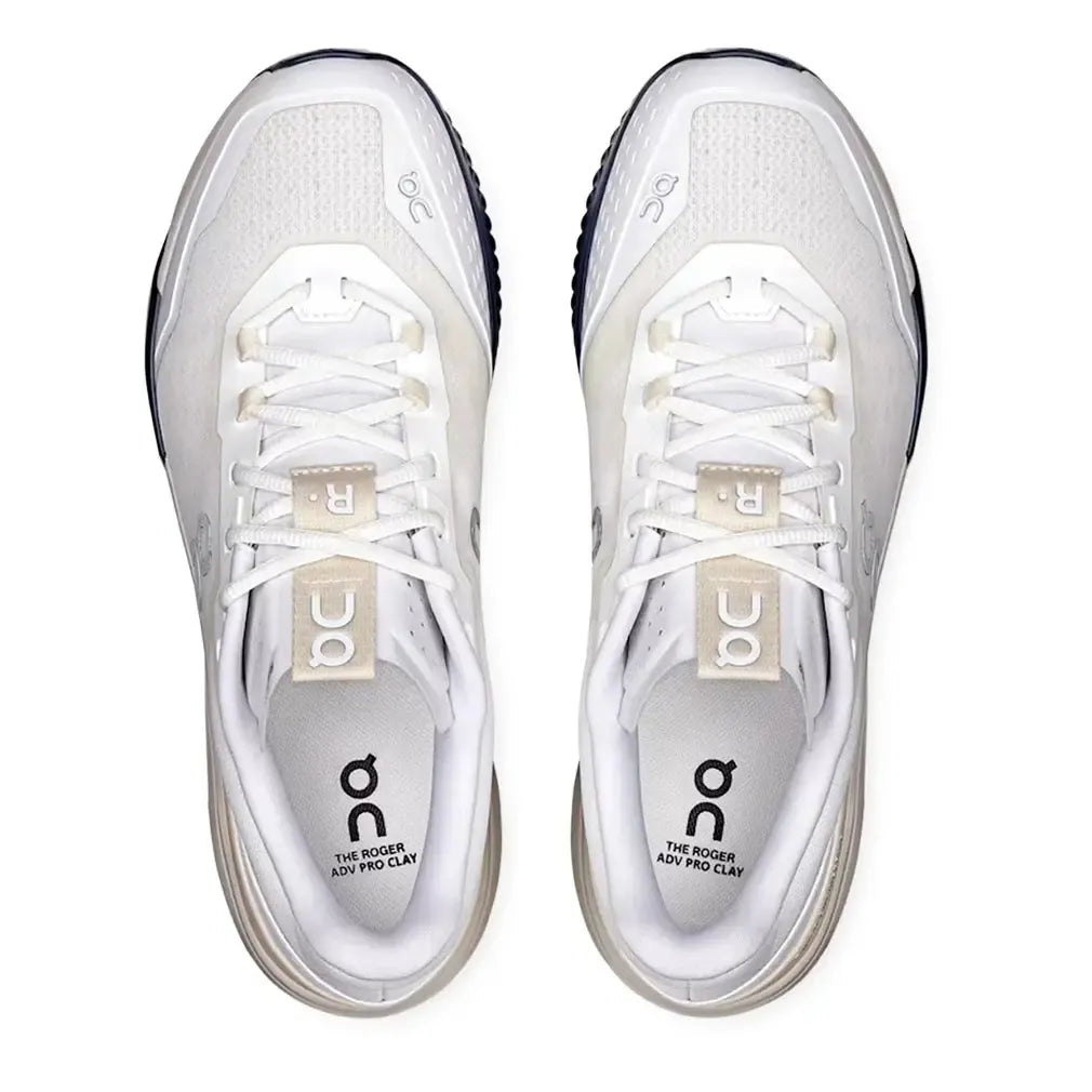 Men's THE ROGER ADV Pro Clay Tennis Shoes White and Cream