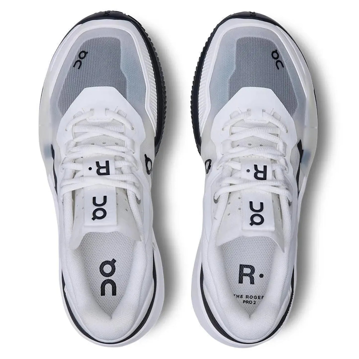 Women's THE ROGER Pro 2 Clay Tennis Shoes White and Black