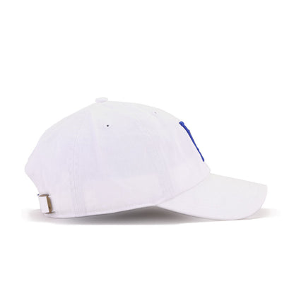 Los Angeles Dodgers White 47 Brand Clean Up Dad Hat