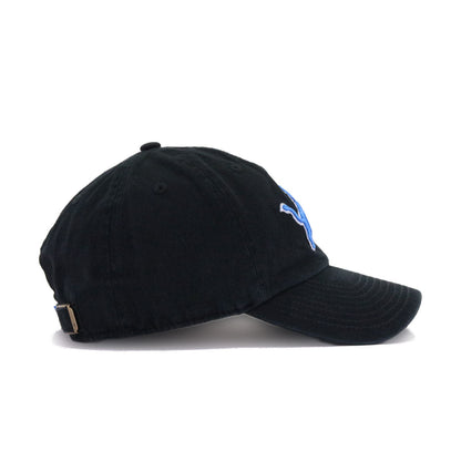 Detroit Lions Black 47 Brand Clean Up Dad Hat