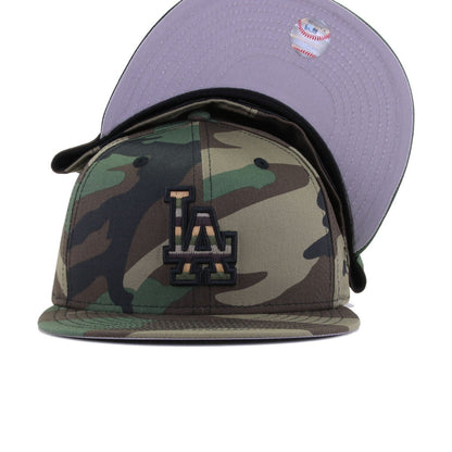 Los Angeles Dodgers Woodland Camouflage New Era 59Fifty Fitted