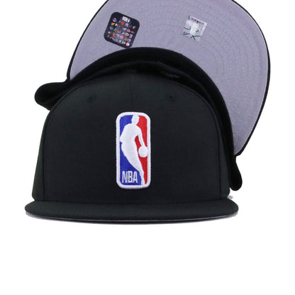 National Basketball Association Black Logoman JW New Era 59Fifty Fitted