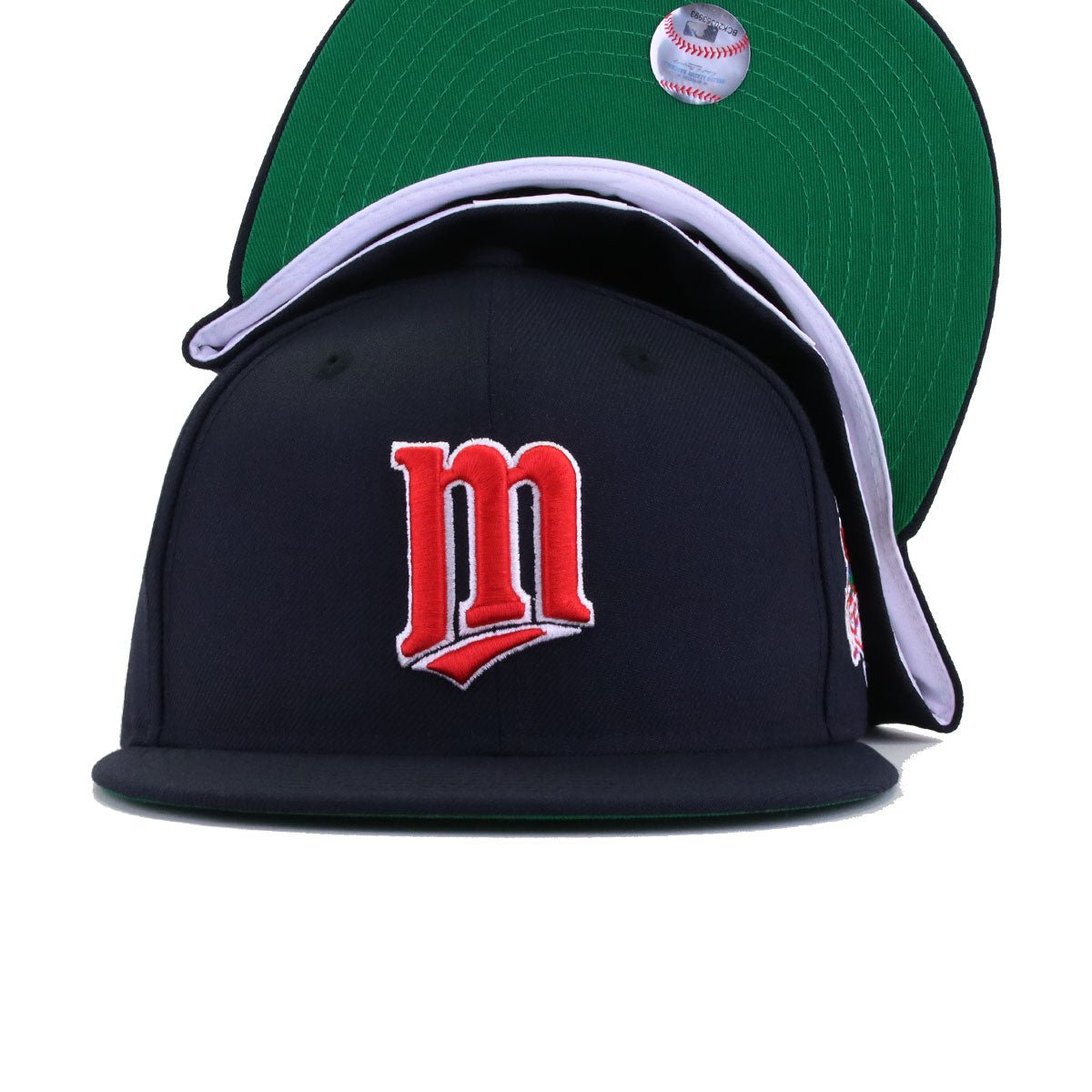 Minnesota Twins Navy 1991 World Series Cooperstown Green Bottom New Era 59Fifty Fitted