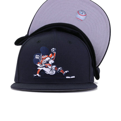 Detroit Tigers Navy SLIPPERY KITTY New Era 59Fifty Fitted