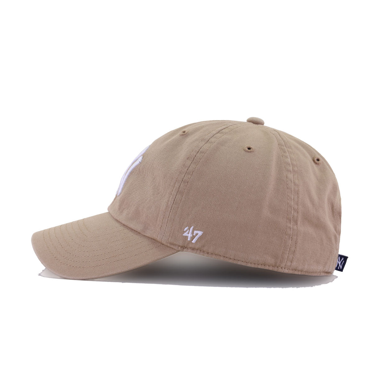 New York Yankees Khaki 47 Brand Clean Up Dad Hat