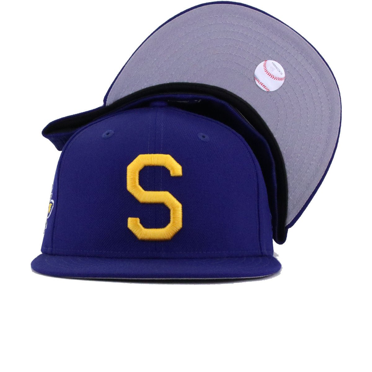 Seattle Pilots Dark Royal Blue New Era 59Fifty Fitted