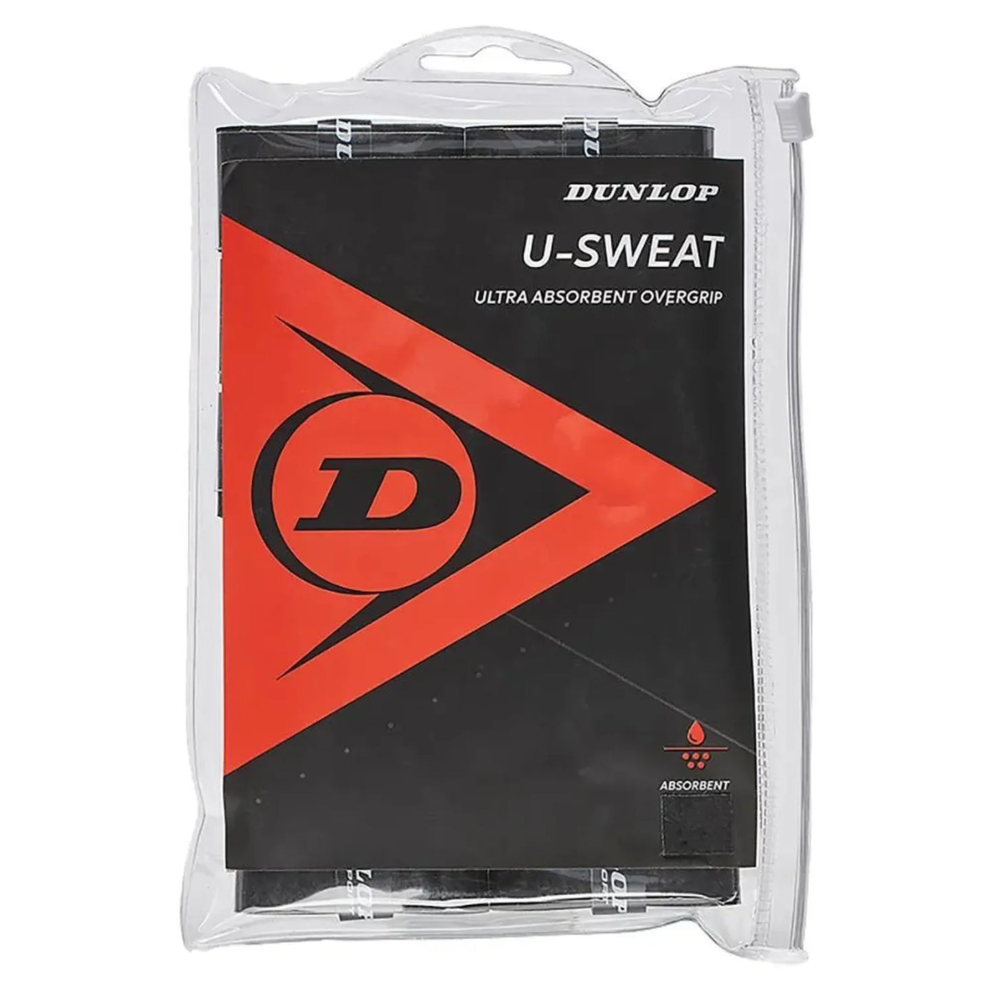 U Sweat 12 Pack Tennis Overgrip Black-Accessories-Dunlop-43604-DEFAULT-L-Tennis Express