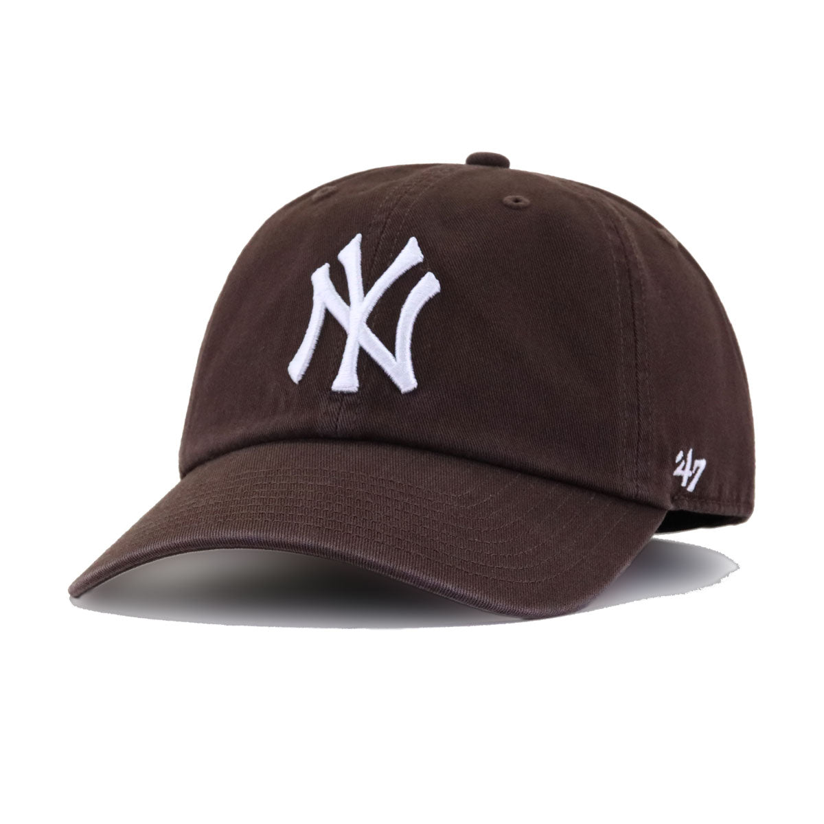 New York Yankees Brown 47 Brand Clean Up Dad Hat