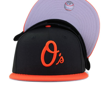 Baltimore Orioles Black Orange New Era 9Fifty Snapback
