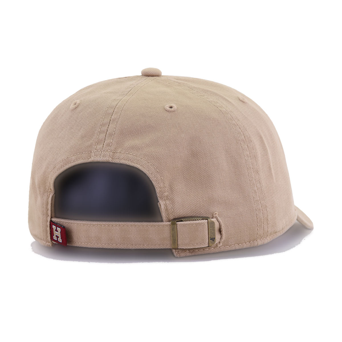 Harvard University Crimson Khaki 47 Brand Clean Up Dad Hat