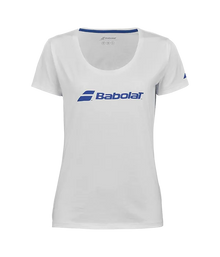 Camiseta Babolat Exercise Tee Mujer White/White 2025
