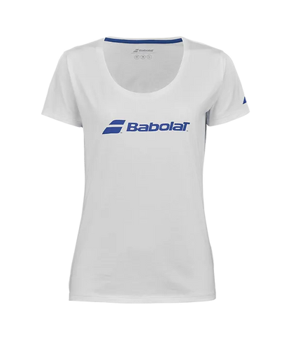 Camiseta Babolat Exercise Tee Mujer White/White 2025
