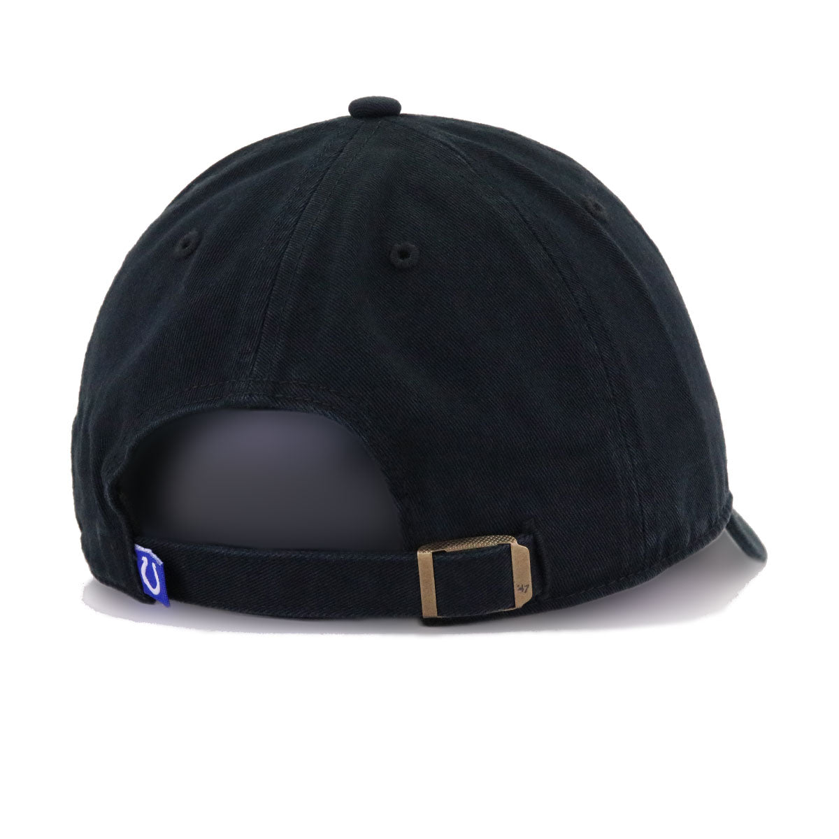Indianapolis Colts Black 47 Brand Clean Up Dad Hat