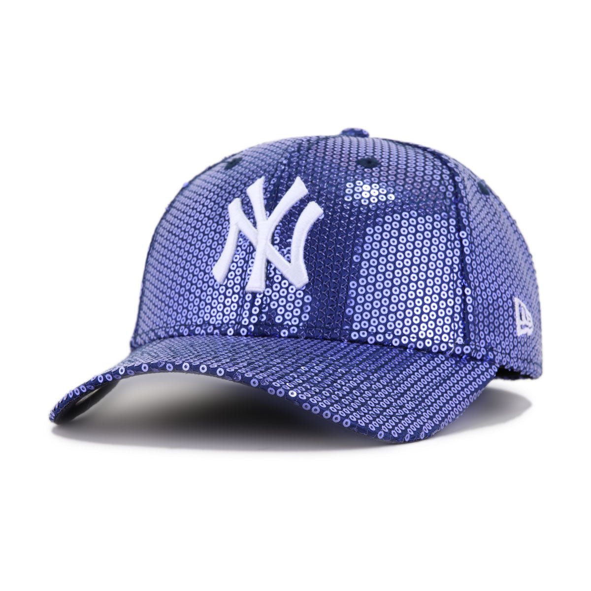 New York Yankees WOMENS Navy Sequin New Era 9Twenty Strapback
