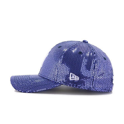 New York Yankees WOMENS Navy Sequin New Era 9Twenty Strapback