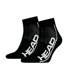 Socks HEAD Performance Quarter Negro (Pack x2)