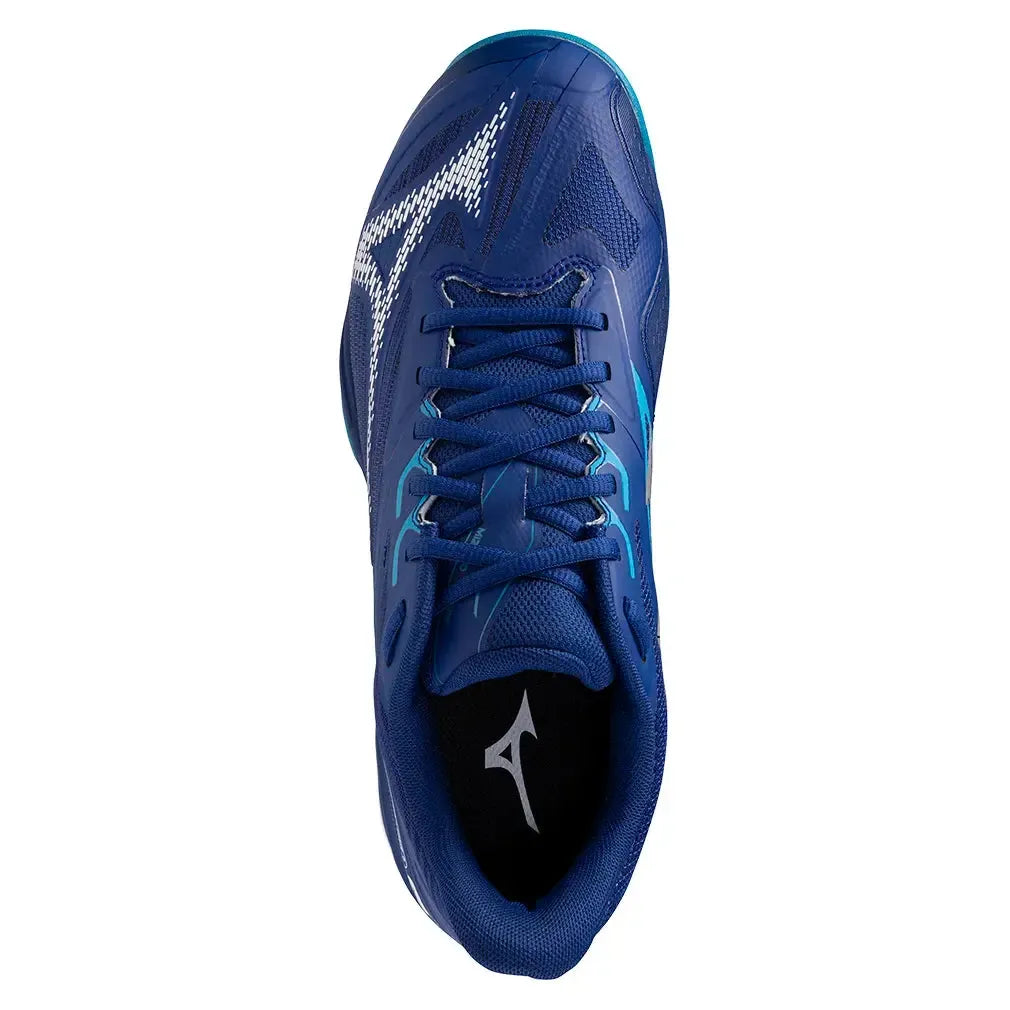 Men's Wave Exceed Light 2 Tennis Shoes Bellwether Blue and White