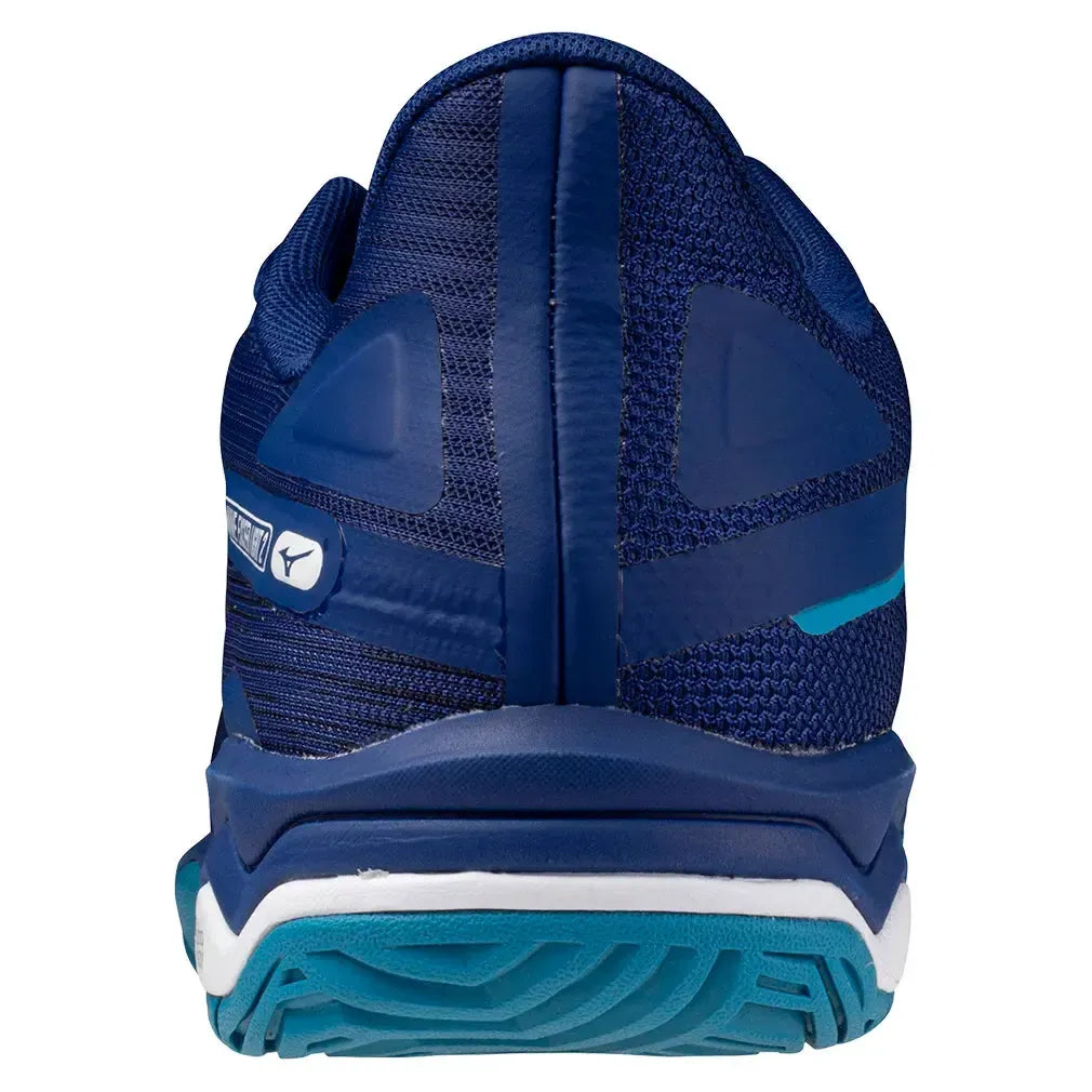 Men's Wave Exceed Light 2 Tennis Shoes Bellwether Blue and White