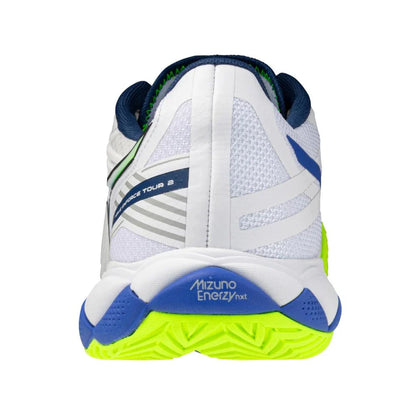 Men's Wave Enforce Tour 2 AC Tennis Shoes White and Dazzling Blue