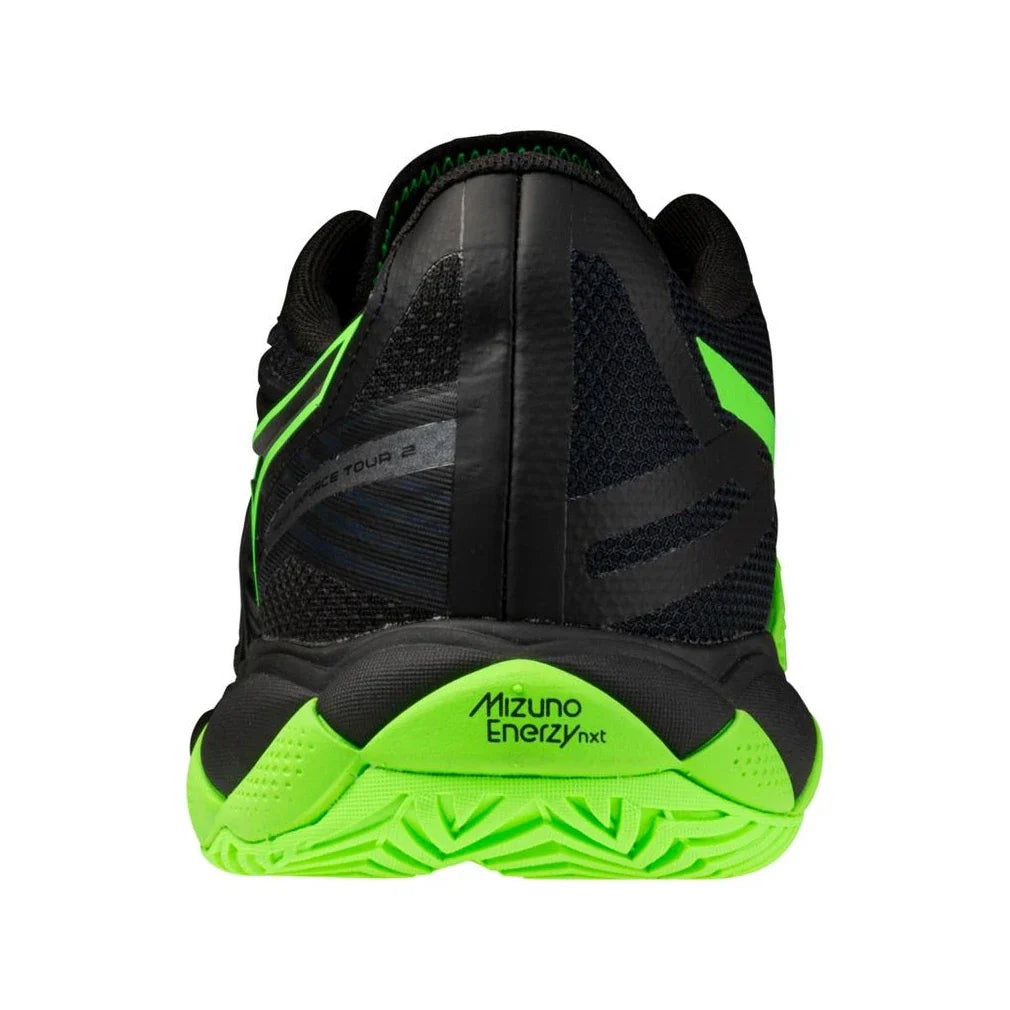 Men's Wave Enforce Tour 2 AC Tennis Shoes Black and Glowing Apple