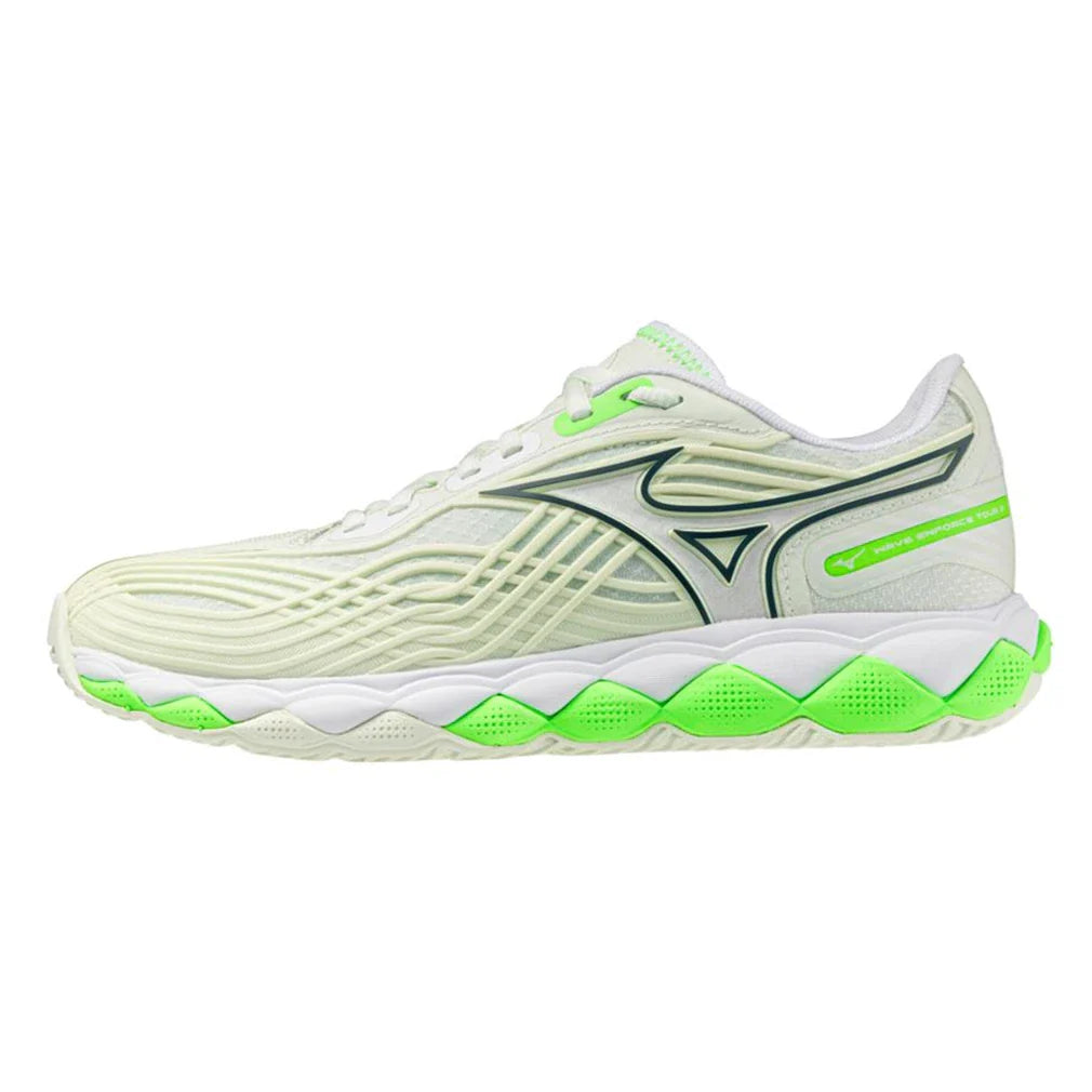 Women's Wave Enforce Tour 2 AC Tennis Shoes Phantom Green and Glowing Apple