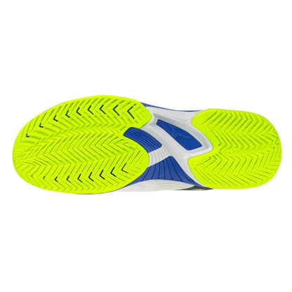 Men's Wave Exceed Court AC Tennis Shoes White and Dazzling Blue