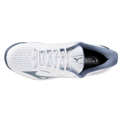 Men's Wave Exceed Tour 7 AC Tennis Shoes White and China Blue