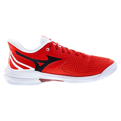 Men's Wave Exceed Tour 7 AC Tennis Shoes Fiery Red and White