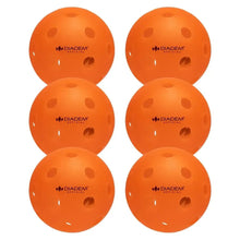 6 Pack Indoor Pickleball Balls OrangeTienda Tennis