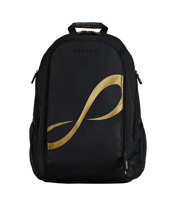 Backpack Endless Icon Negro/Dorado