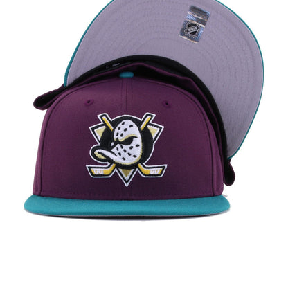 Anaheim Ducks Plum Aqua New Era 59FIfty Fitted