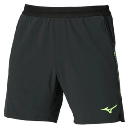 Men's 7 Inch Amplify Tennis Shorts-Apparel-Mizuno-9090 Black-S, [current_file_name-Tennis Express