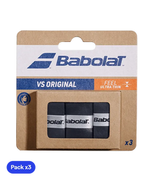 Overgrips Babolat VS Original Liso Negro (Pack x3)