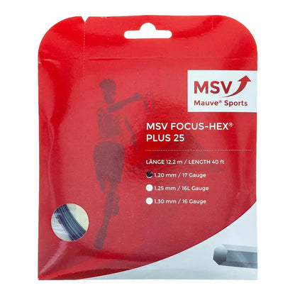 Focus Hex Plus 25 Tennis String-Strings-Mauve Sports-67226-BLACK-L-2-[Sku]-Tennis Express