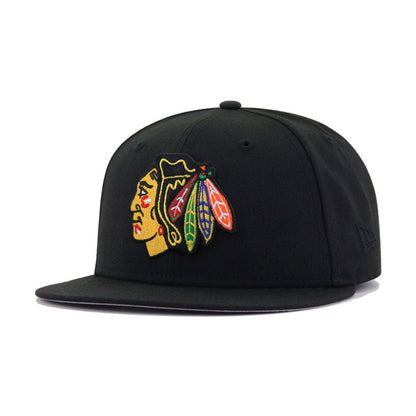 Chicago Blackhawks Black New Era 59Fifty Fitted