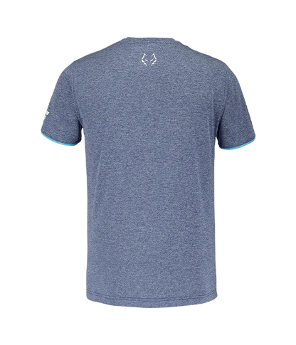 Camiseta Babolat Crew Azul Logo White 2025 J. Lebrón