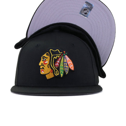 Chicago Blackhawks Black New Era 59Fifty Fitted