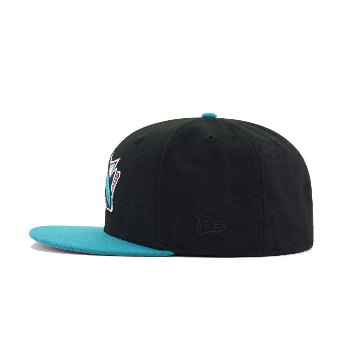 San Jose Sharks Black Aqua New Era 59Fifty Fitted